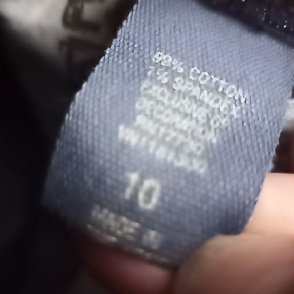 Converse One Star Dark Wash Denim Jeans Sz. 10 1% spandex - Picture 7 of 7